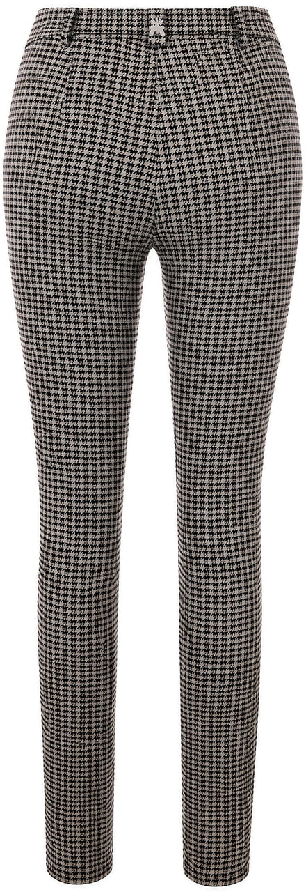 Patrizia Pepe Trousers Gray&Brownmicrocheck Taupe