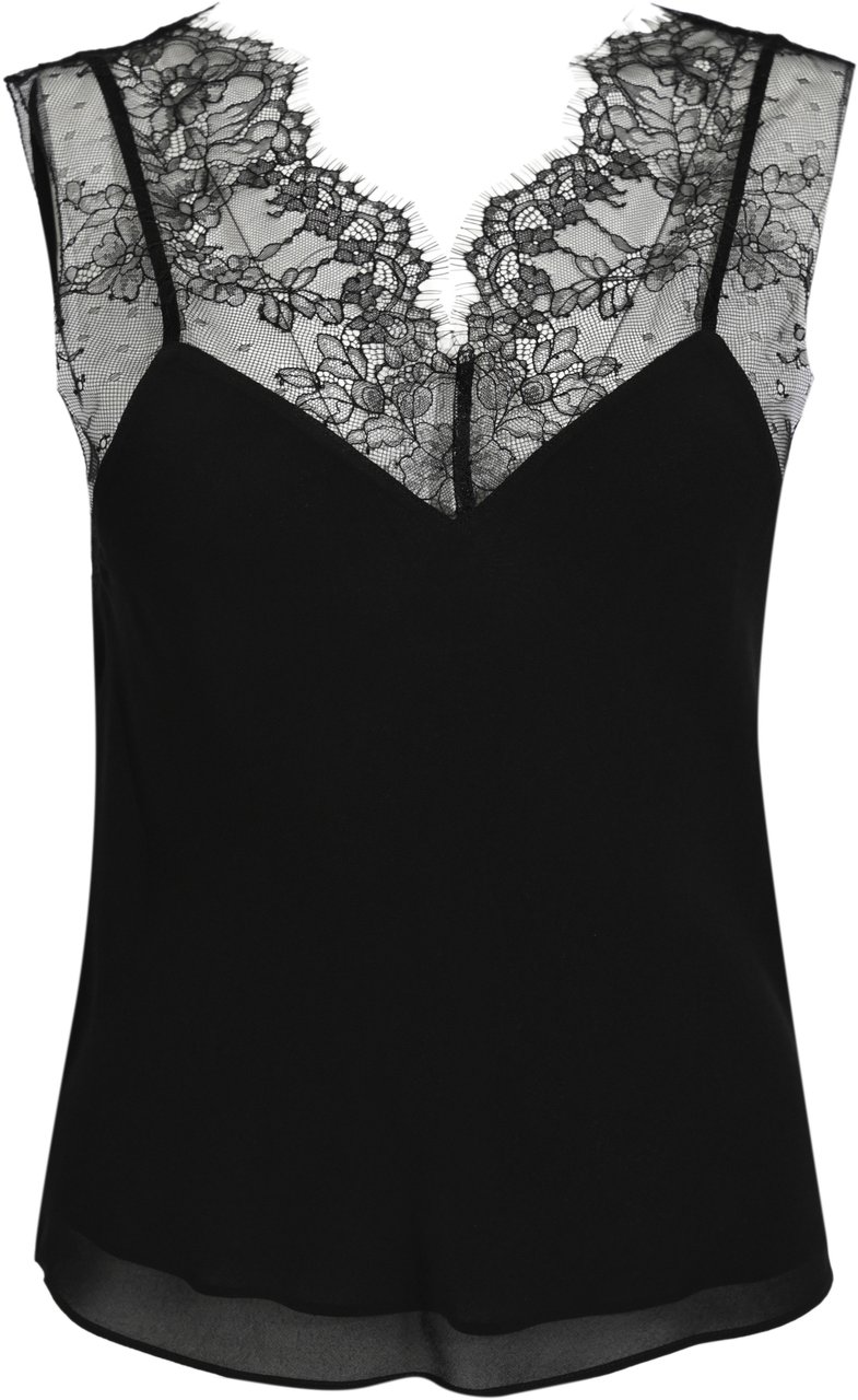 Patrizia Pepe Top Black Zwart