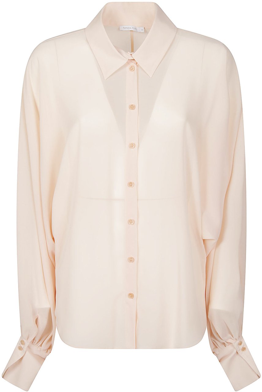 Patrizia Pepe Long Sleeve Blouse Nude Beige