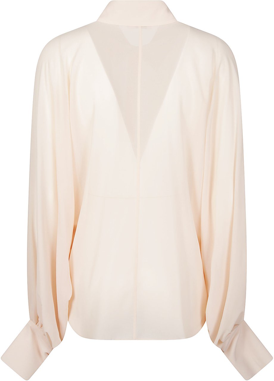 Patrizia Pepe Long Sleeve Blouse Nude Beige