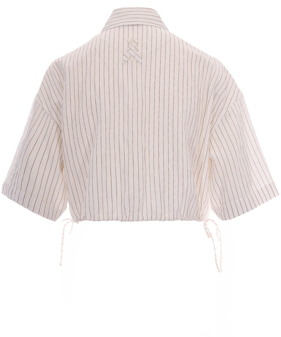 Patrizia Pepe Shirts Whitecommunionstripe Wit