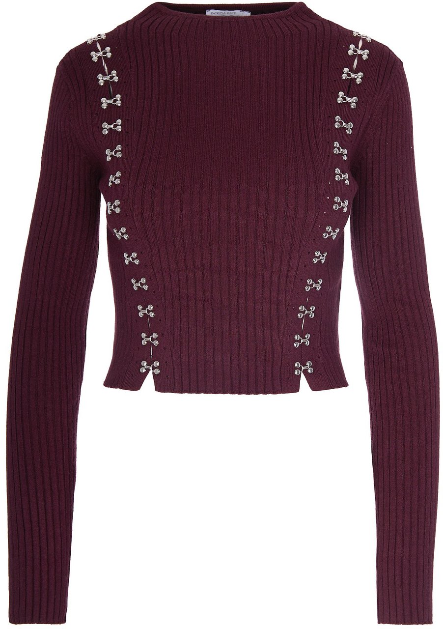 Patrizia Pepe Sweaters Purple Red Rood