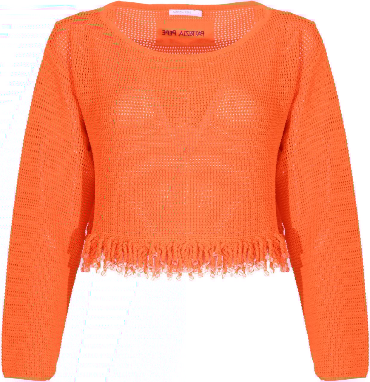Patrizia Pepe Sweaters Vibrant Orange Oranje