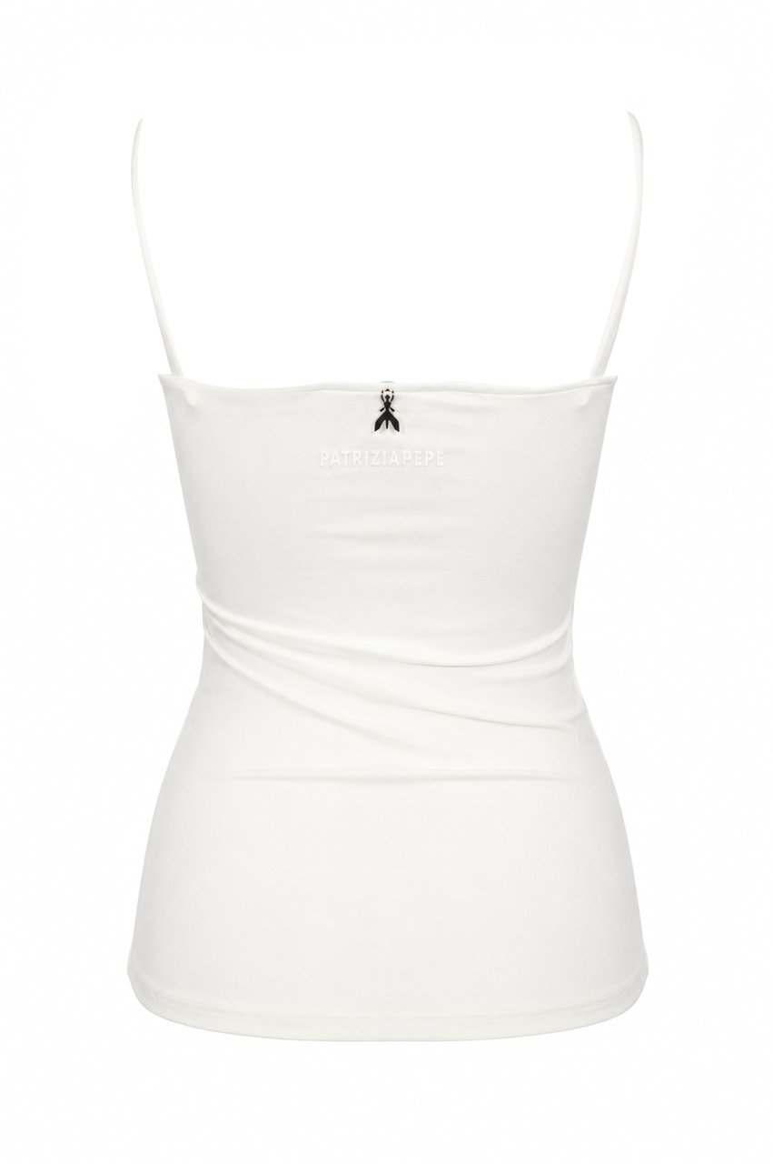 Patrizia Pepe Top Bianco Wit