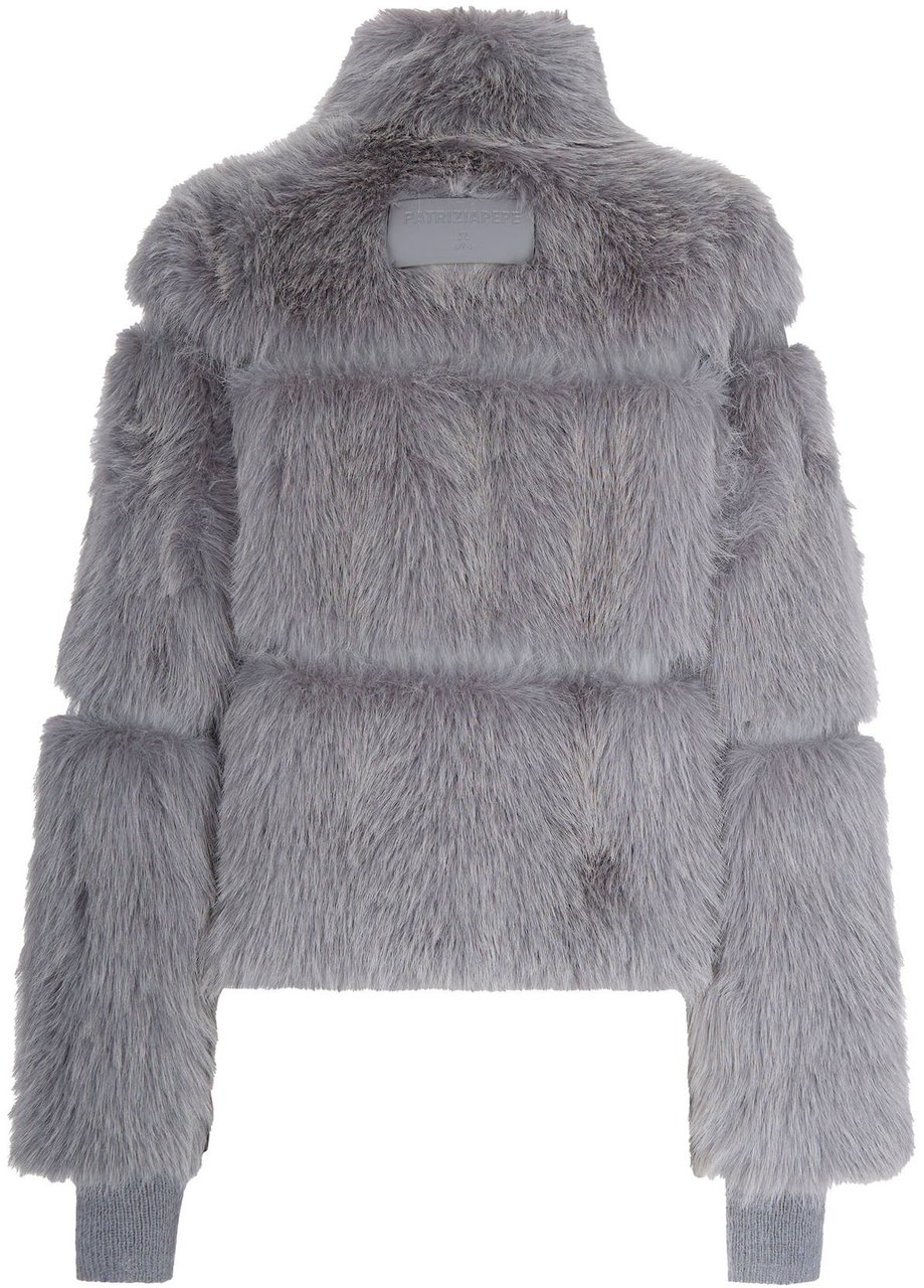 Patrizia Pepe Coats Mistery Gray Melange Grijs