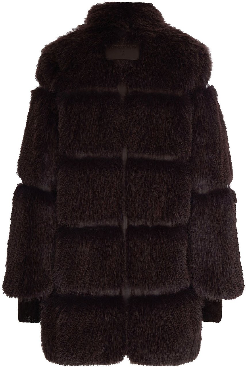 Patrizia Pepe Coats Deepchocolate Melang Bruin