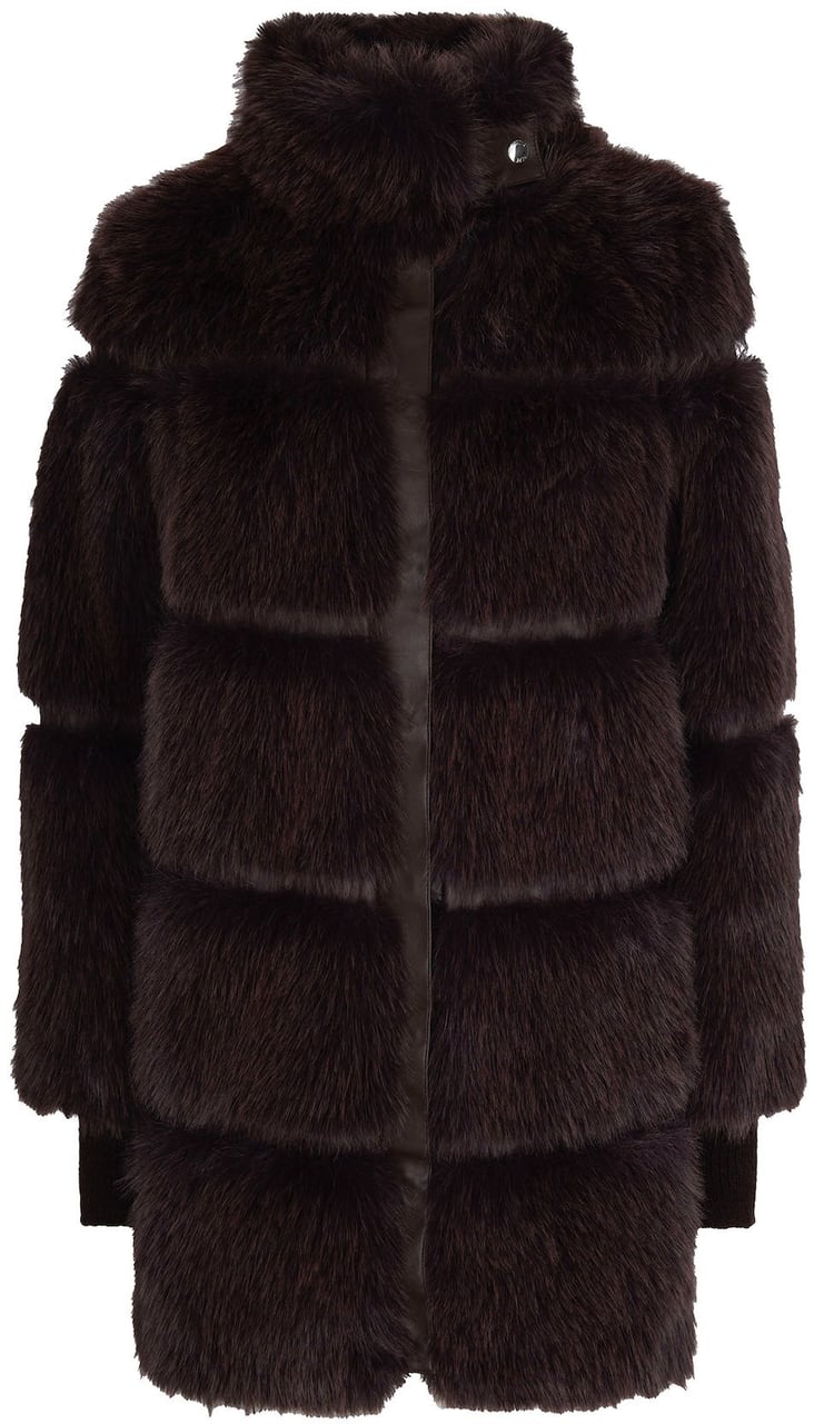 Patrizia Pepe Coats Deepchocolate Melang Bruin