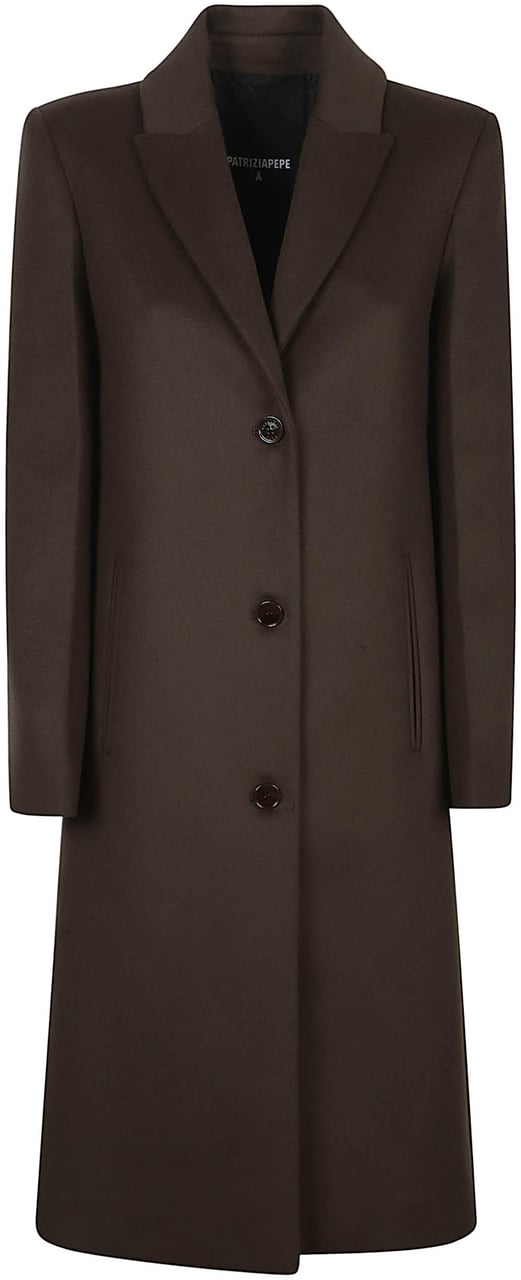 Patrizia Pepe Coat Brown Bruin