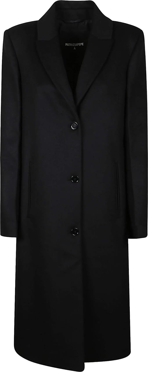 Patrizia Pepe Coat Black Zwart