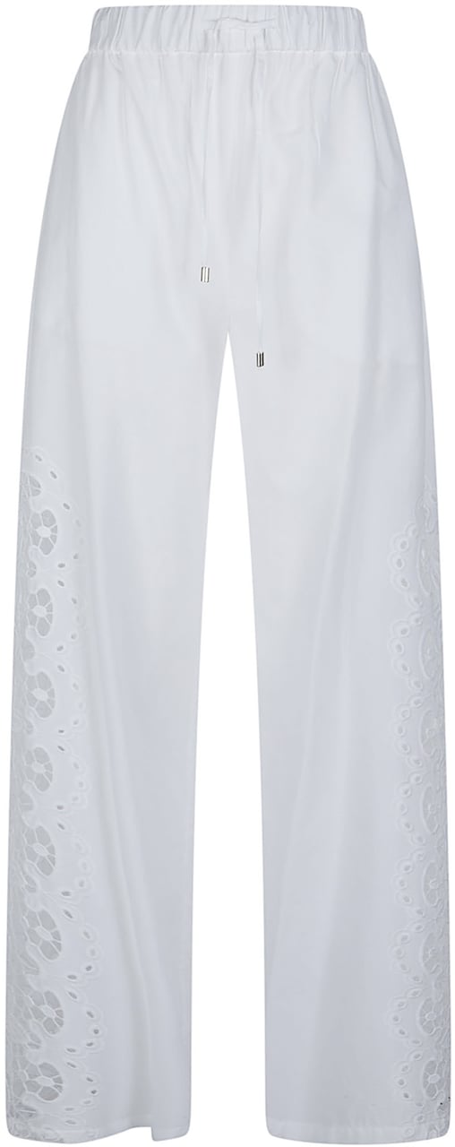 Patrizia Pepe Wide Leg Pant White Wit