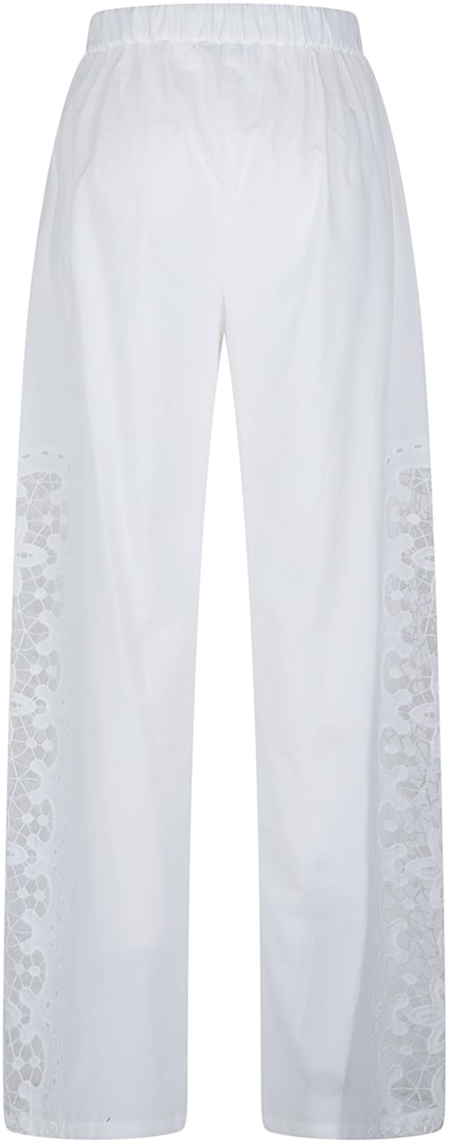 Patrizia Pepe Wide Leg Pant White Wit