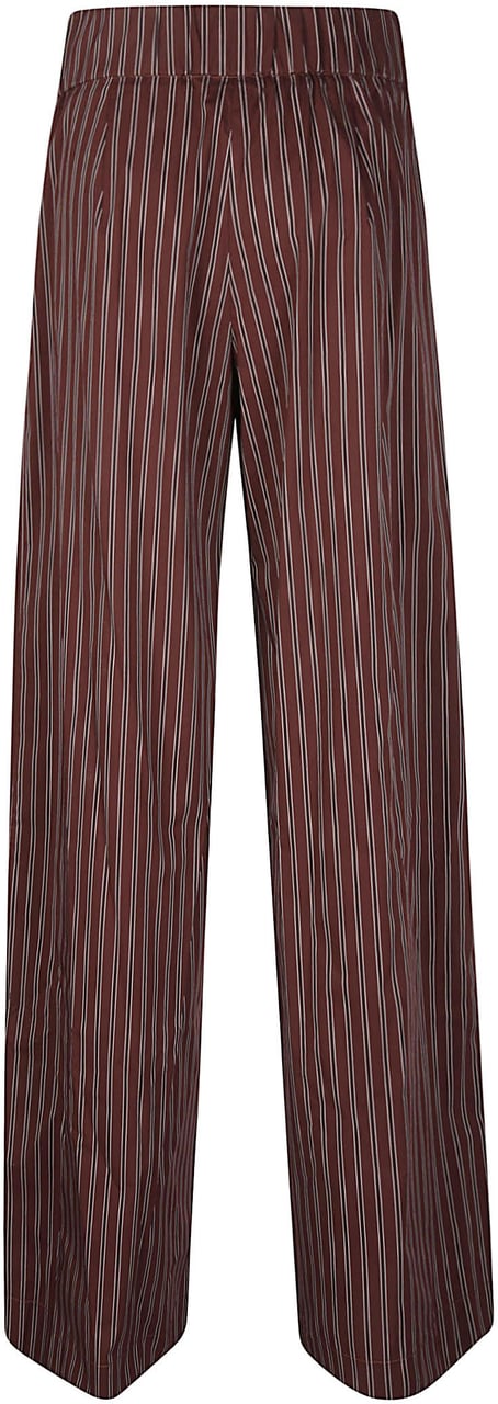 Patrizia Pepe Wide Leg Pant Brown Bruin