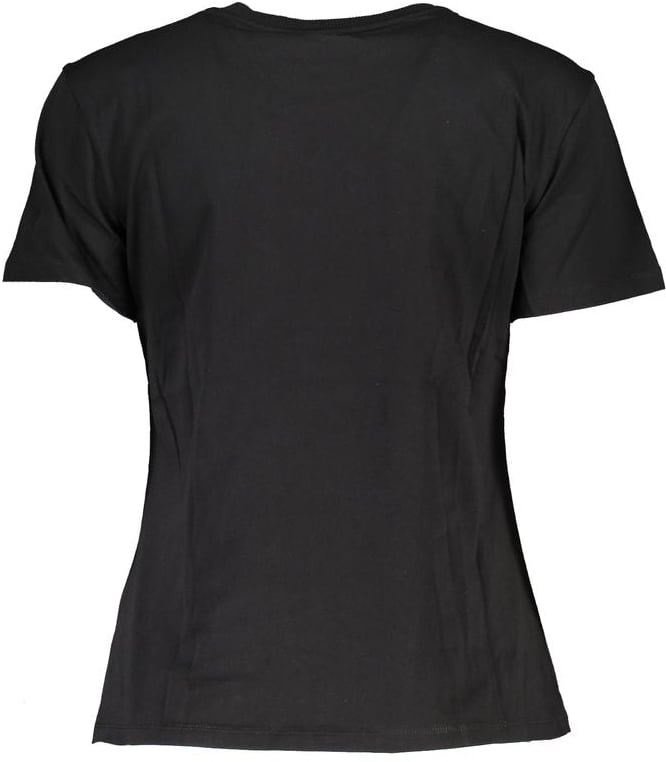 Patrizia Pepe Black Cotton Women T-Shirt Zwart