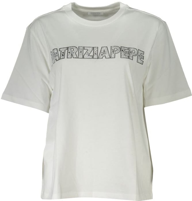 Patrizia Pepe Patrizia Pepe White Cotton Women T-Shirt Wit