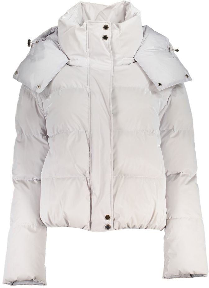 Patrizia Pepe Patrizia Pepe Bianco Poliuretano Women's Jacket Wit