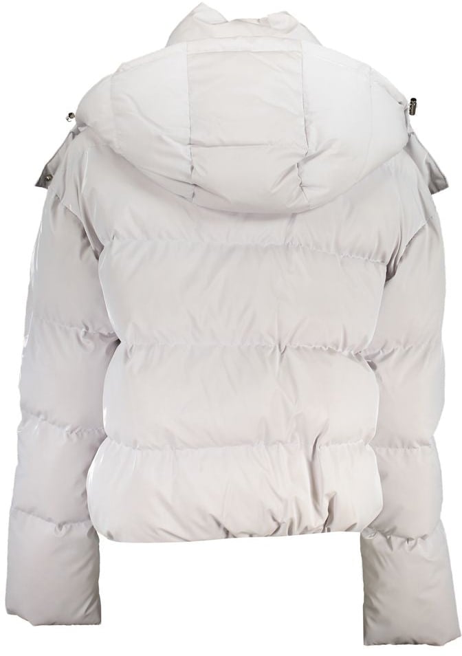 Patrizia Pepe Patrizia Pepe Bianco Poliuretano Women's Jacket Wit