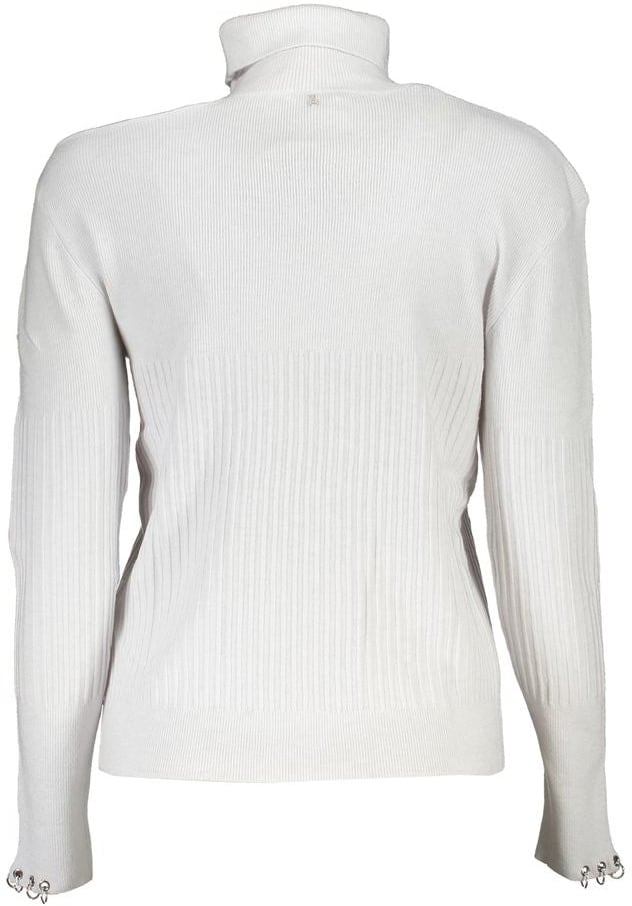 Patrizia Pepe Patrizia Pepe Grigio Poliammide Women Sweater Turtleneck Grijs