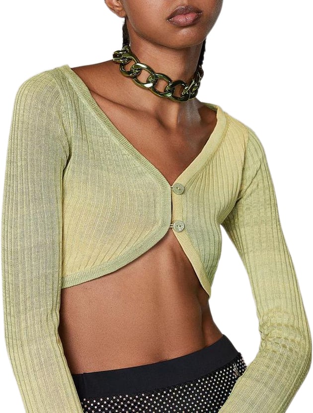 Patrizia Pepe Patrizia Pepe Yellow Viscose Tank Tops Geel