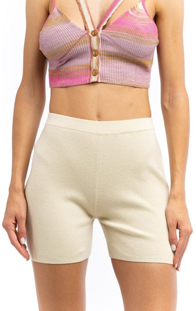 Patrizia Pepe Beige Nylon Leggings Beige