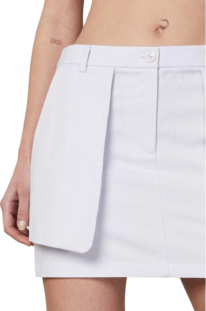 Patrizia Pepe Purple Cotton Mini Skirt Paars