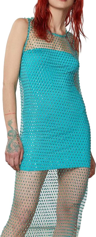 Patrizia Pepe Multicolor Polyester Pattern Dress Divers