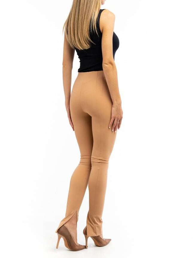 Patrizia Pepe Beige Nylon Leggings Beige