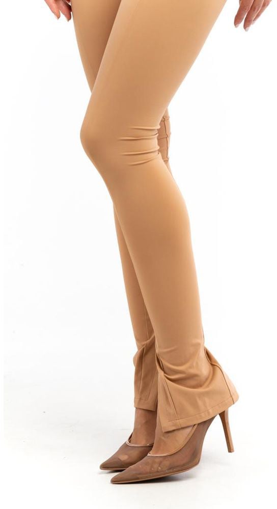 Patrizia Pepe Beige Nylon Leggings Beige