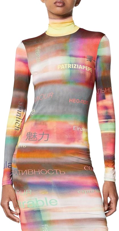 Patrizia Pepe Patrizia Pepe Multicolor Polyester Casual Dress Divers