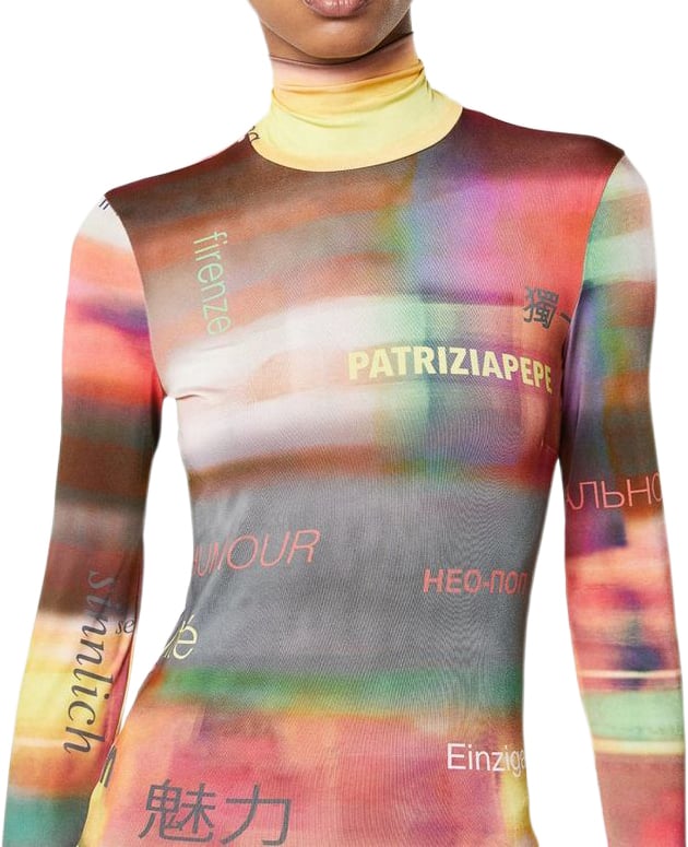 Patrizia Pepe Patrizia Pepe Multicolor Polyester Casual Dress Divers