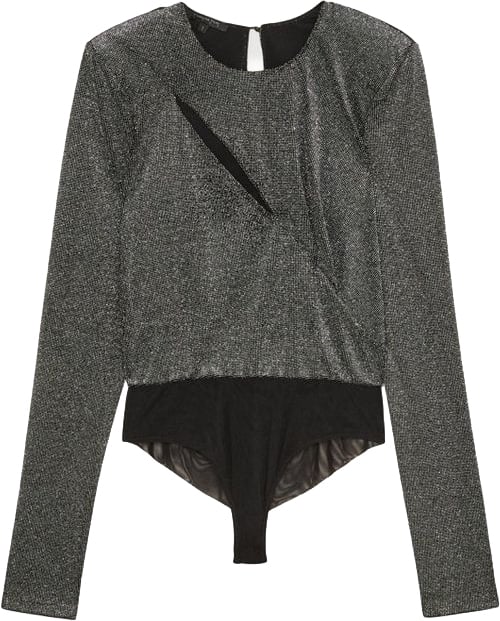 Patrizia Pepe Patrizia Pepe Gold Polyester Bodysuit Goud