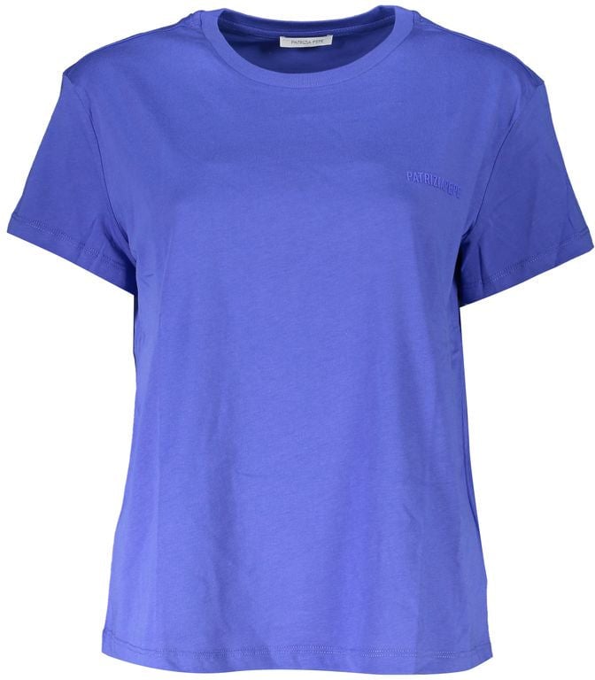 Patrizia Pepe Patrizia Pepe Bianco Cotton Women T-Shirt Blauw
