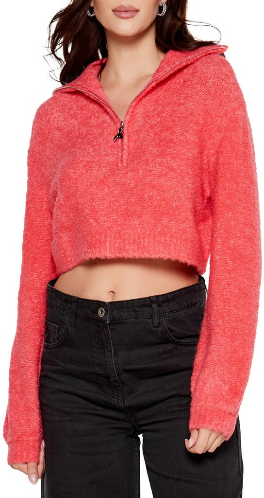 Patrizia Pepe Knitwear Turtleneck Relaxed Fit Roze