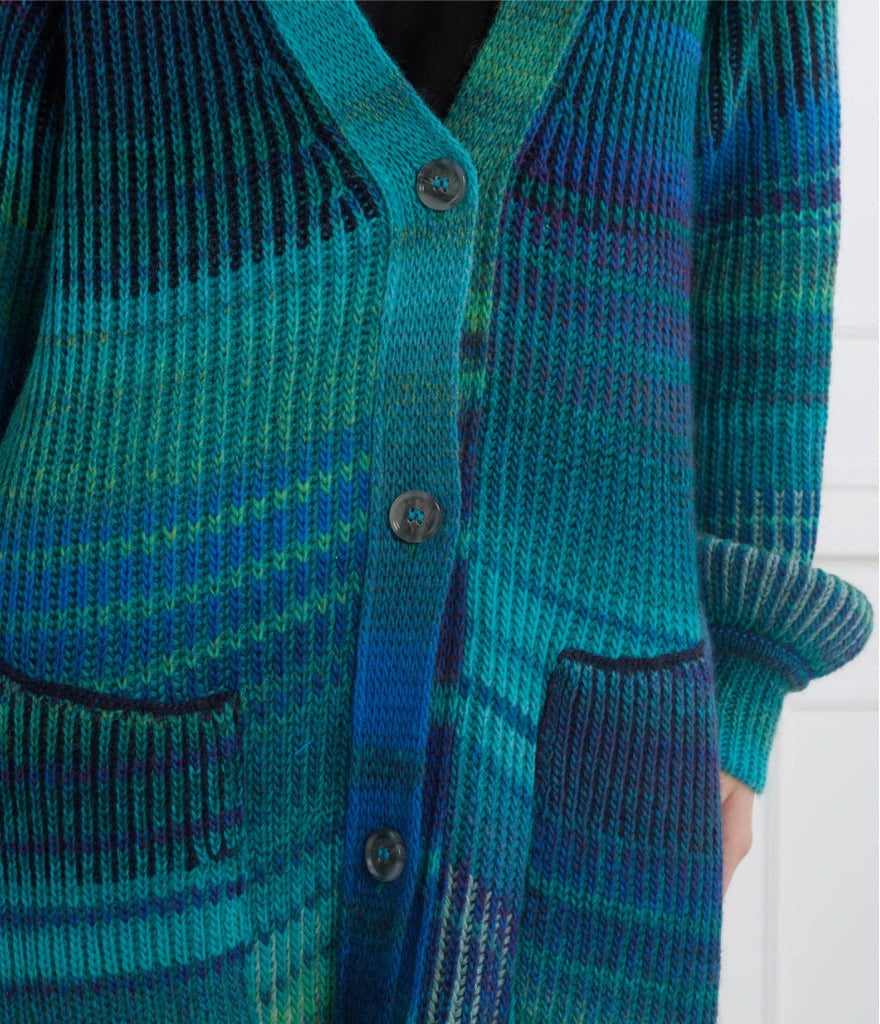 Patrizia Pepe Dress Cardigan Scollo V Groen