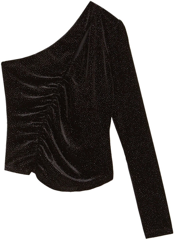 Patrizia Pepe Knitwear Top Purple Glitter Zwart