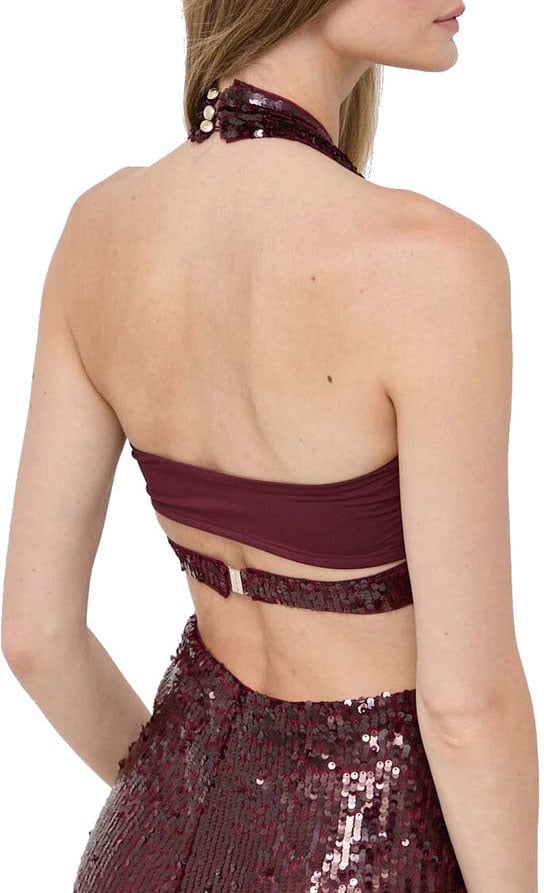 Patrizia Pepe Patrizia Pepe Dress Burgundy Rood