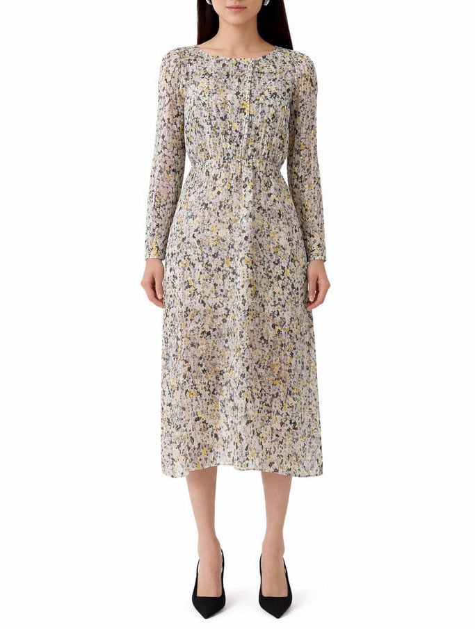 Patrizia Pepe Dress Abstract Camu Print Divers