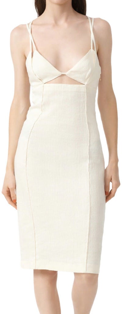 Patrizia Pepe Dress Linen Beige