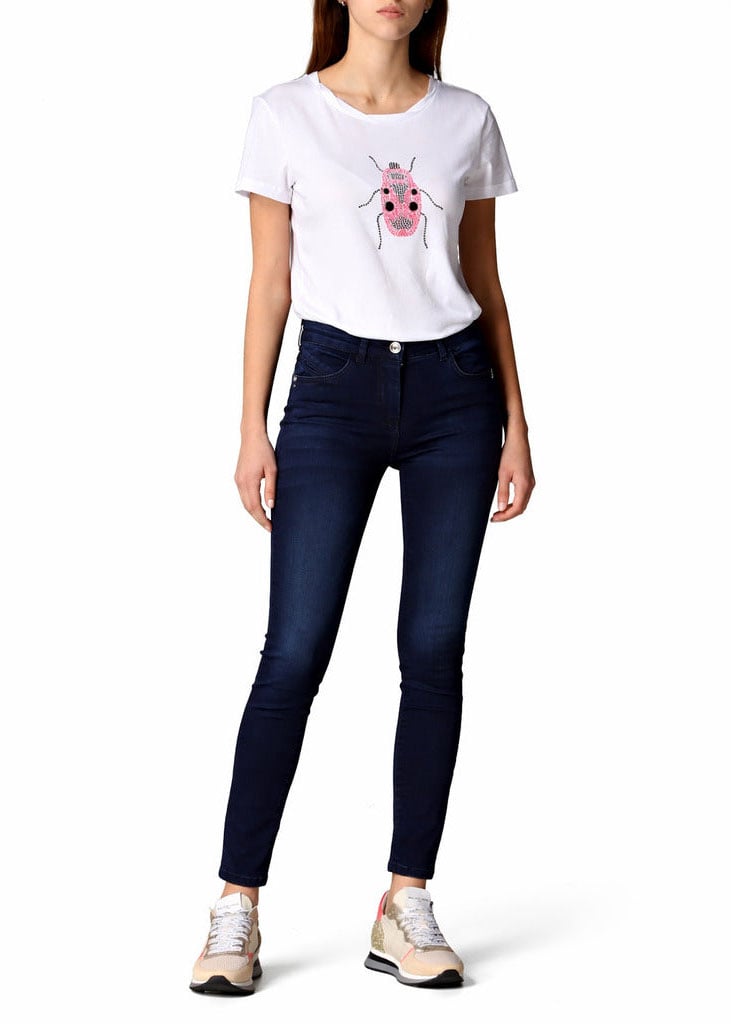 Patrizia Pepe Jeans Regular Jegging Blauw