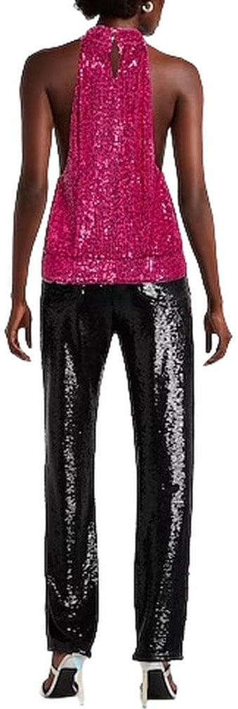 Patrizia Pepe Dress Sequins Fuchsia Divers
