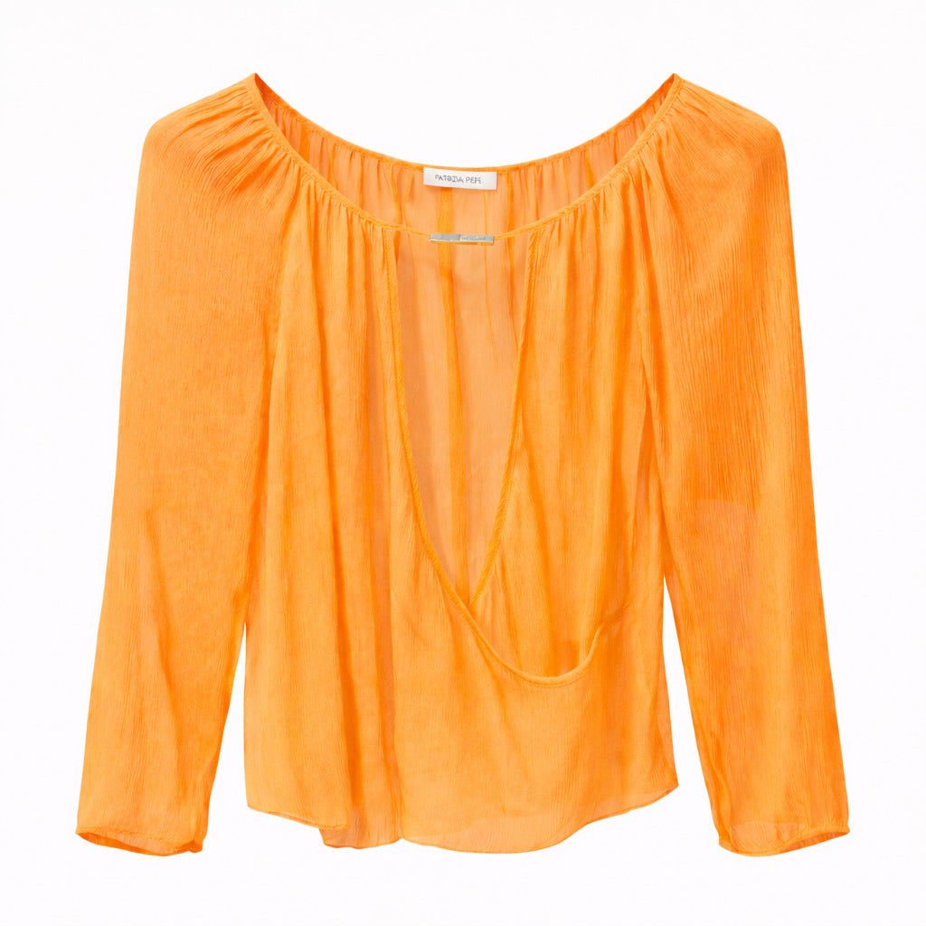Patrizia Pepe Blusa Orange Sorbet Oranje