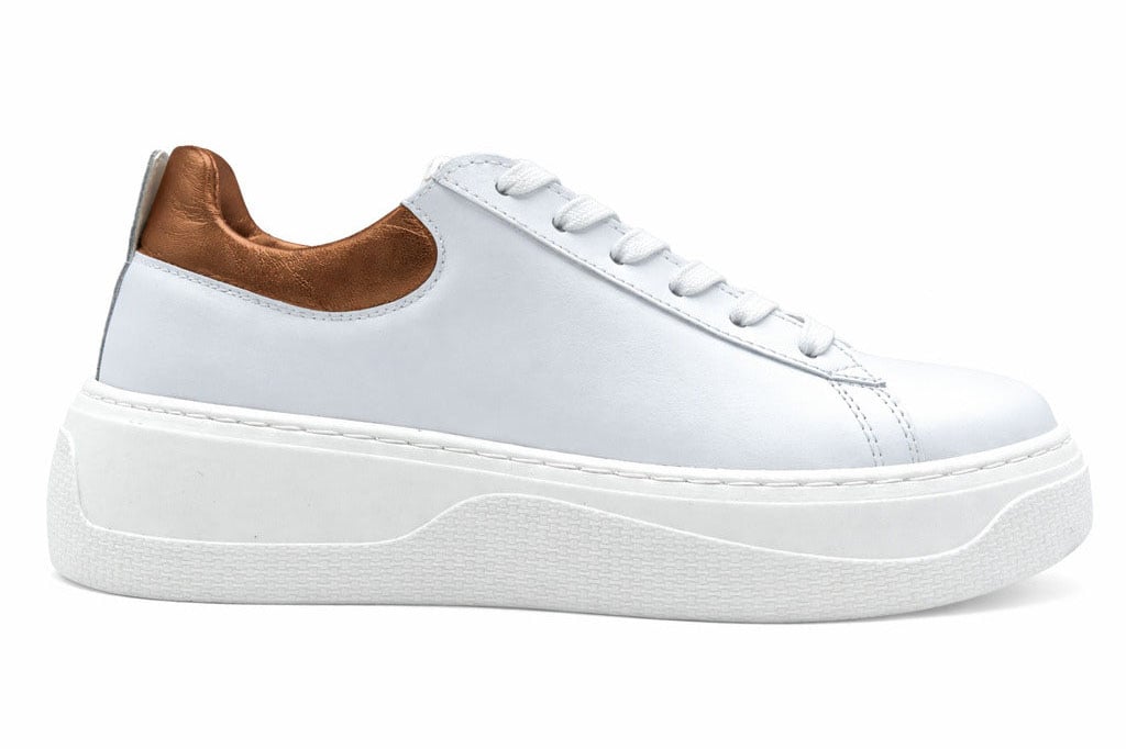 Patrizia Pepe Sneakers Pelle Bianche Wit
