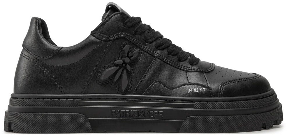 Patrizia Pepe Sneakers Pelle Black Zwart