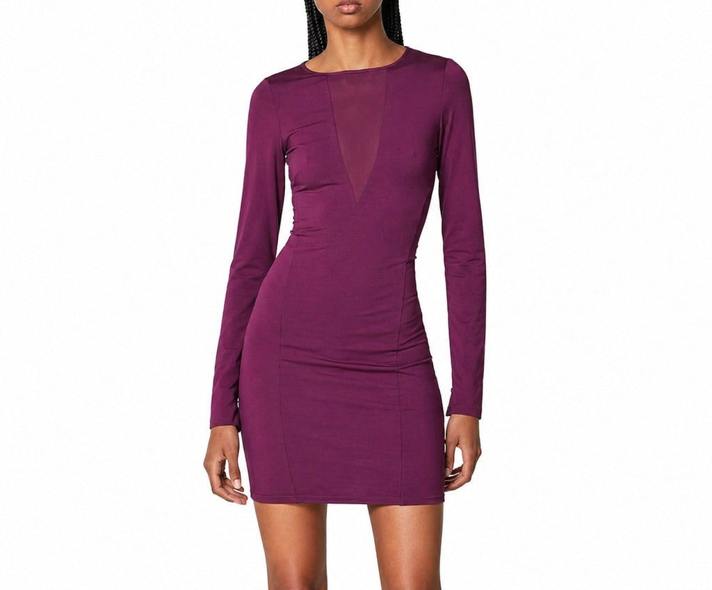 Patrizia Pepe Dress Futuristic Purple Paars