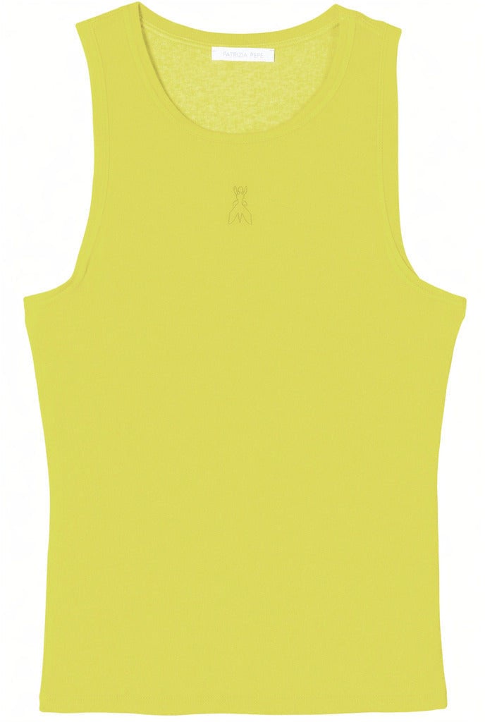 Patrizia Pepe Top Sunny Lime Geel