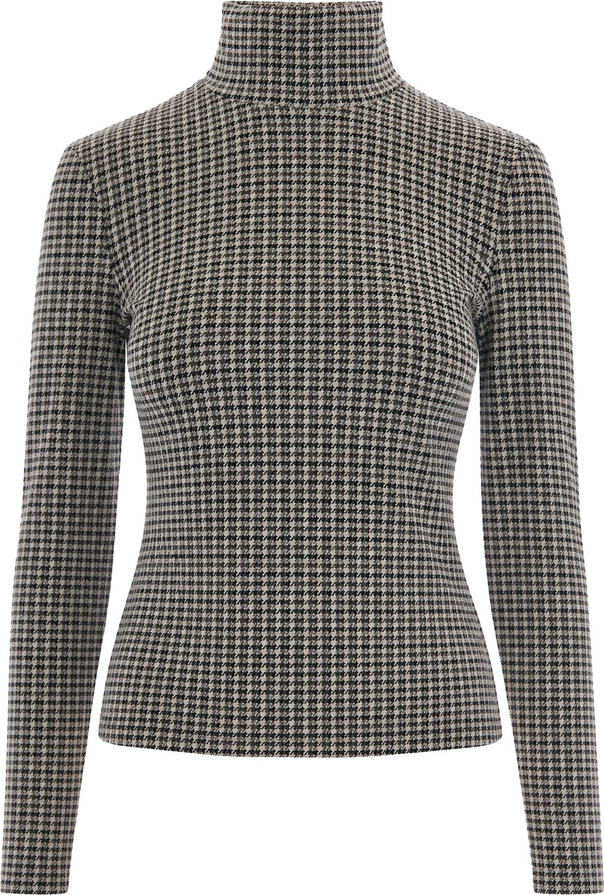 Patrizia Pepe Sweaters Gray&Brownmicrocheck Taupe
