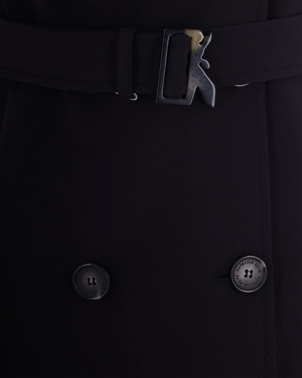 Patrizia Pepe Coats Nero Zwart