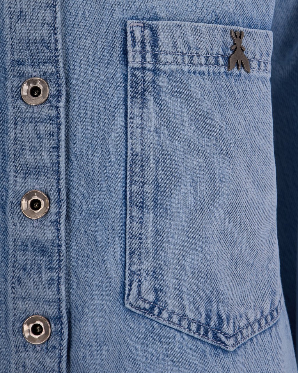 Patrizia Pepe Shirts New Light Blue Wash Lichtblauw