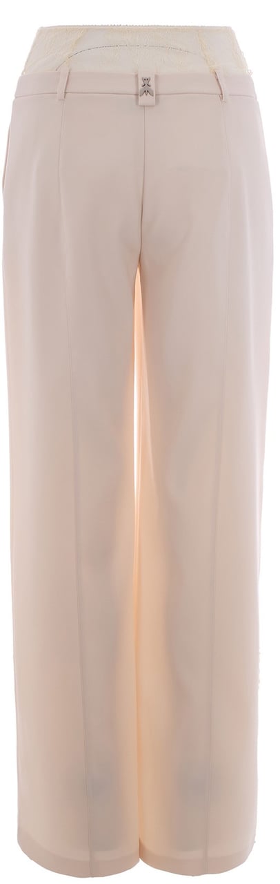 Patrizia Pepe Trousers Warm Ivory Wit