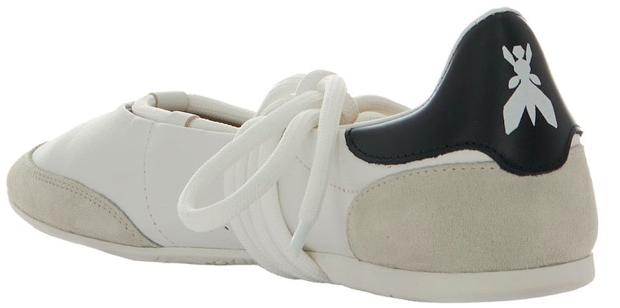 Patrizia Pepe Dancing Skin White Ballet Flats Grijs