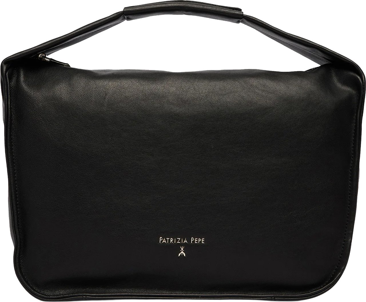 Patrizia Pepe Black Soft Shoulder Bag Zwart